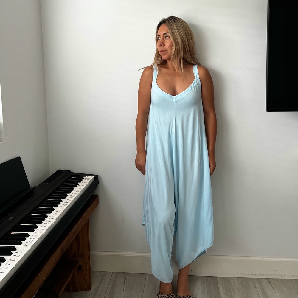 Baby blue Jumpsuit NWOT